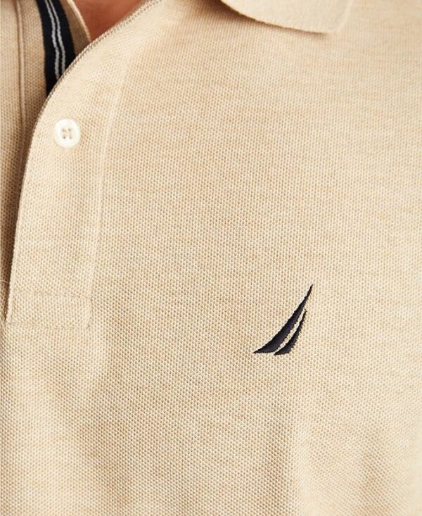 Tipo polo Nautica Camisa de cubierta sólida para hombre - Imagen 3
