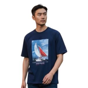 Camiseta de  algodón para hombre con diseño de impresión fotográfica. Regular fit