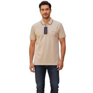 Polo de manga corta con diseño en pique Tommy Hilfiger